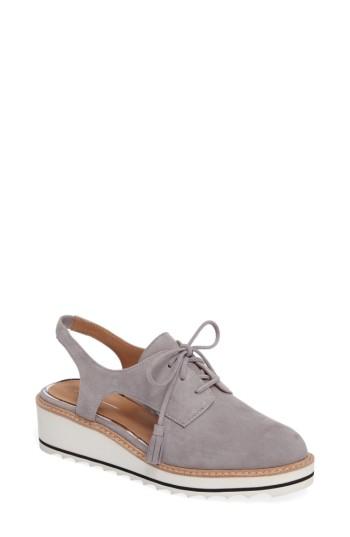 Women's Linea Paolo Mary Platform Oxford M - Grey