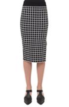 Women's Akris Punto Grid Knit Pencil Skirt - None