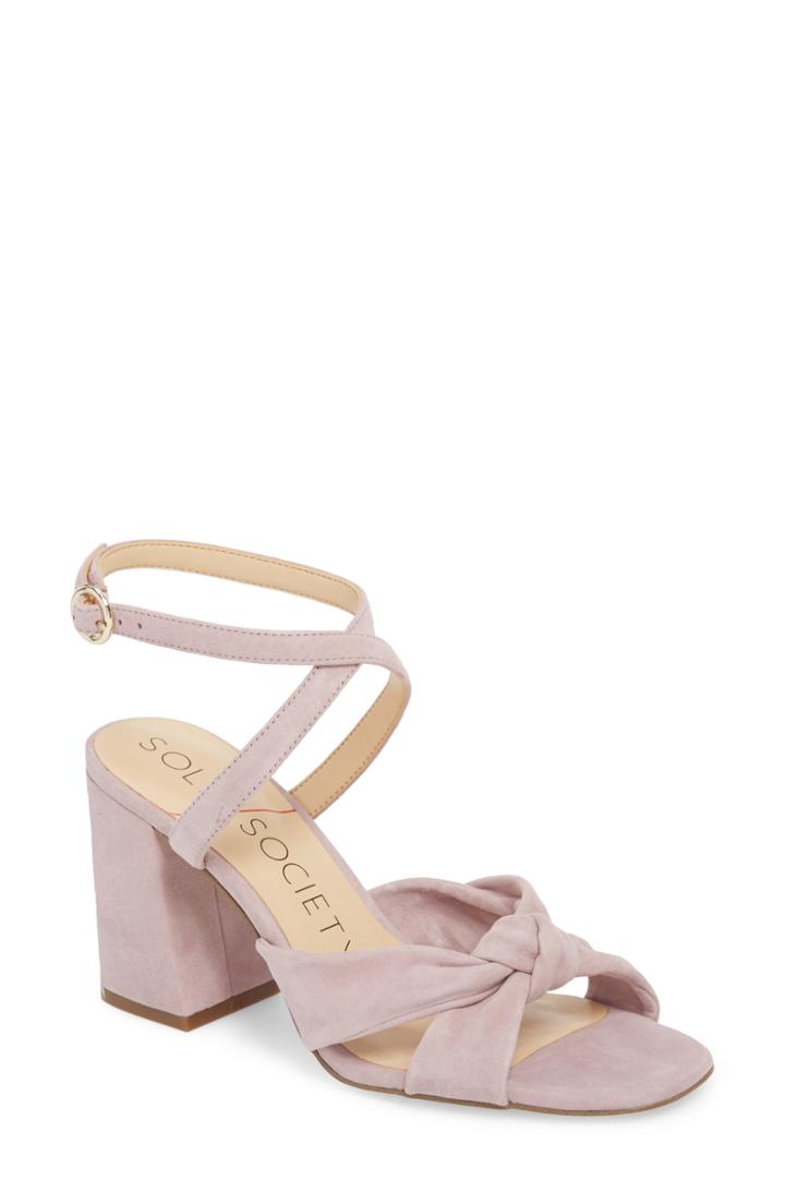 Women's Sole Society Joanan Sandal M - Purple