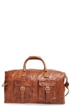 Men's Rawlings 'rugged' Leather Duffel Bag - Brown