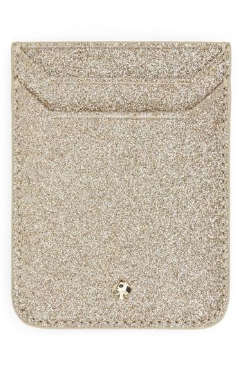 Kate Spade New York Glitter Triple Sticker Pocket - Metallic