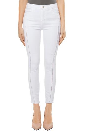 Women's J Brand Alana High Waist Crop Skinny Jeans - White