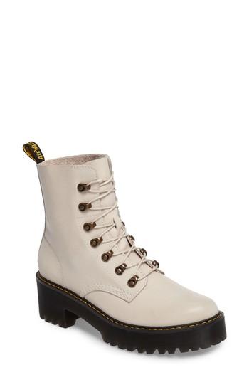 Women's Dr. Martens Leona Heeled Boot Us/ 5uk - White