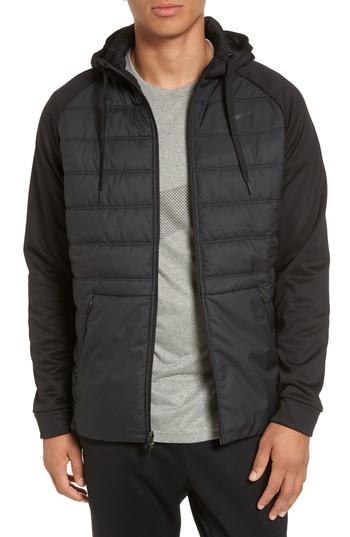 Men's Nike Therma Training Jacket - Black