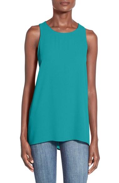 Women's Lush Side Slit Tank - Red