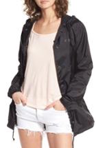 Women's Obey O.b.e.y. Hooded Coach's Jacket, Size - Black
