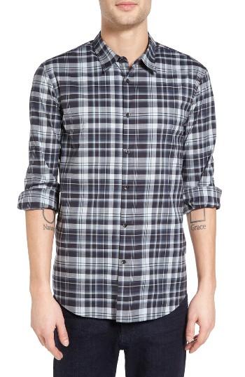 Men's John Varvatos Star Usa Mayfield Slim Fit Plaid Sport Shirt