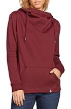 Women's Volcom Walk On By Funnel Neck Hoodie - Burgundy