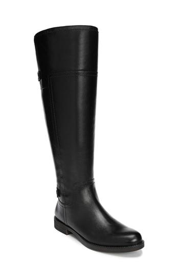Women's Franco Sarto Capitol Riding Boot Regular Calf M - Black