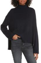 Women's Lewit Tie Back High/low Cashmere Blend Sweater - Blue