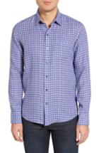 Men's Zachary Prell Althoff Fit Plaid Linen Sport Shirt