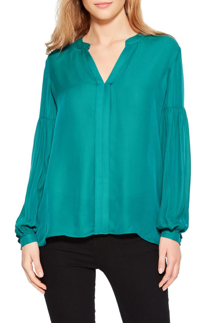 Women's Parker Hoffman Blouse, Size - Blue/green
