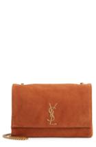 Saint Laurent Kate Reversible Leather Shoulder Bag - Brown