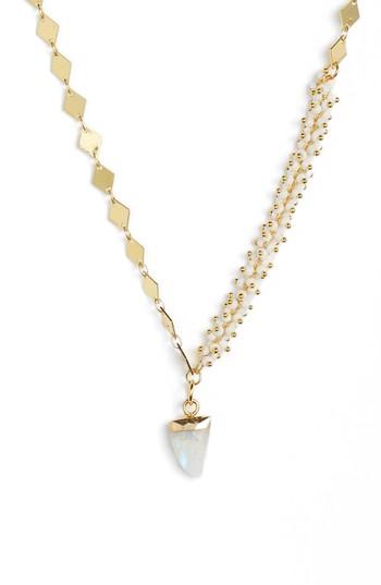 Women's Mad Jewels Almudena Chalcedony Pendant Necklace
