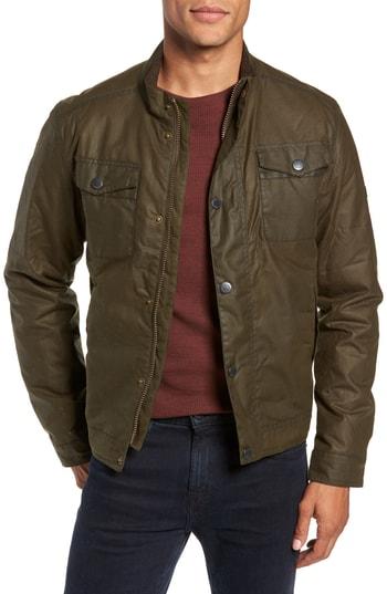 Men's Barbour International Hatch Waxed Jacket - Green