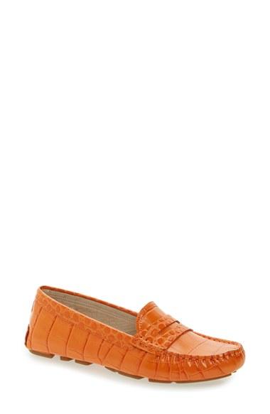 Women's Sam Edelman Filly Moc Toe Loafer M - Orange