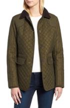 Women's Barbour Dunnock Water Resistant Waxed Cotton Jacket Us / 8 Uk - Green