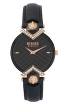 Women's Versus By Versace Mabillon Leather Strap Watch, 36mm
