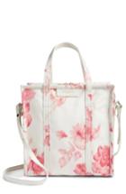 Balenciaga Small Floral Bazar Silk Shopper - Pink