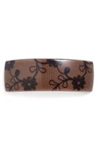 France Luxe 'volume' Rectangle Barrette, Size - Brown