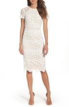 Women's Shoshanna Beaux Lace Midi Dress - Ivory