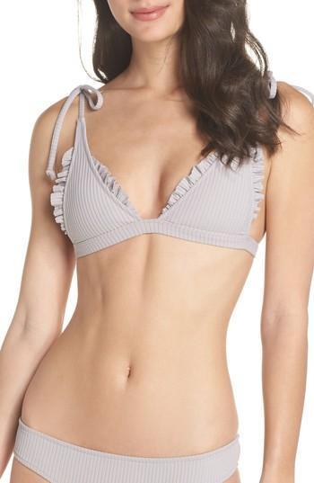 Women's Made By Dawn Traveler Bikini Top - Grey