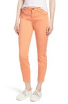 Women's Jen7 Release Hem Colored Ankle Skinny Jeans - Orange