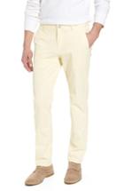 Men's Bonobos Tailored Fit Washed Stretch Cotton Chinos X 32 - Yellow