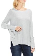 Women's Two By Vince Camuto Texture Stitch Tie-sleeve Top - Grey