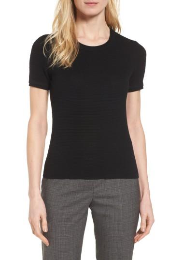 Women's Boss Fadri Textured Wool Shell - Black