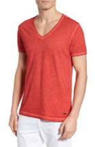 Men's Boss Orange 'toulouse' V-neck T-shirt - Red