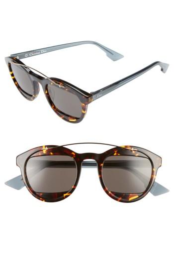 Women's Dior Mania 50mm Sunglasses - Brown/ Petrol