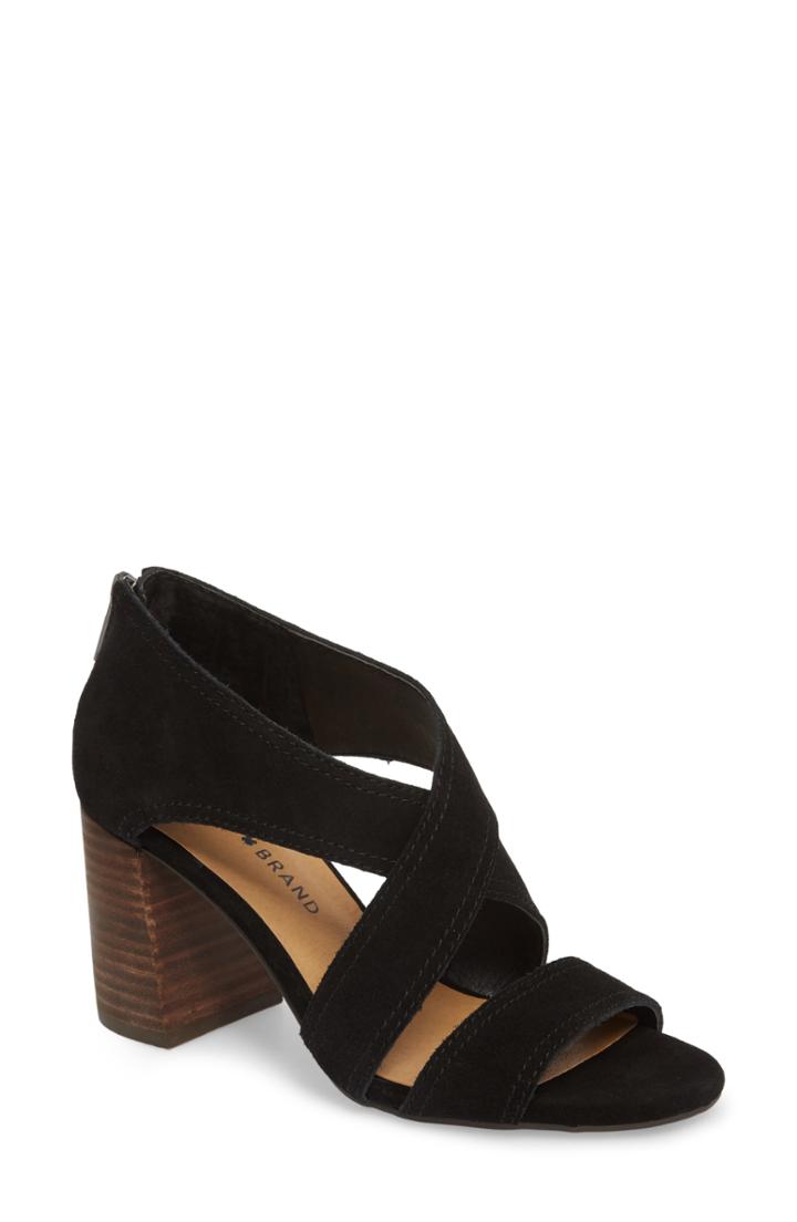 Women's Lucky Brand Vidva Strappy Sandal .5 M - Black