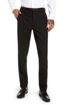 Men's Topman Kingley Slim Fit Tuxedo Pants X 34 - Black