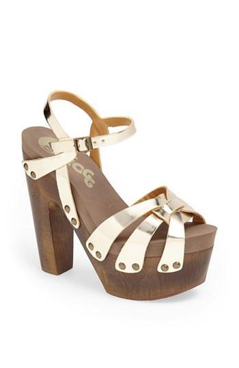 Flogg 'rainbow' Sandal Metallic