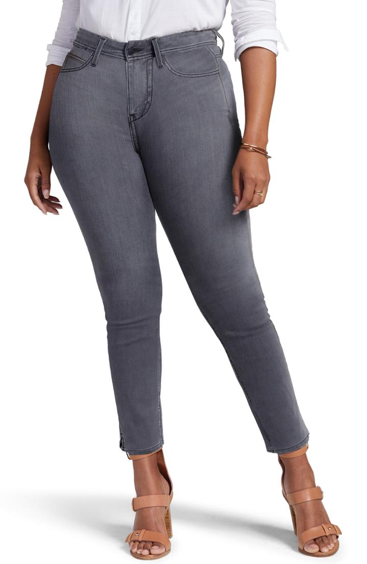 Women's Curves 360 By Nydj Shape Slim Straight Leg Jeans - Grey