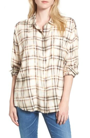 Women's Ag Josie Flannel Shirt - Ivory