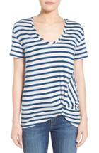 Women's Halogen Knot Front Tee - Blue