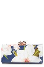 Women's Ted Baker London Lavelle Chatsworth Bloom Leather Matinee Wallet - Blue