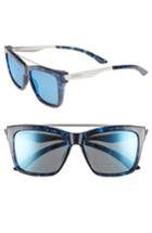 Women's Smith The Runaround 55mm Chromapop(tm) Polarized Sunglasses - Blue Tortoise