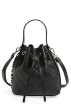 Mocscino Mini Letters Quilted Bucket Bag -