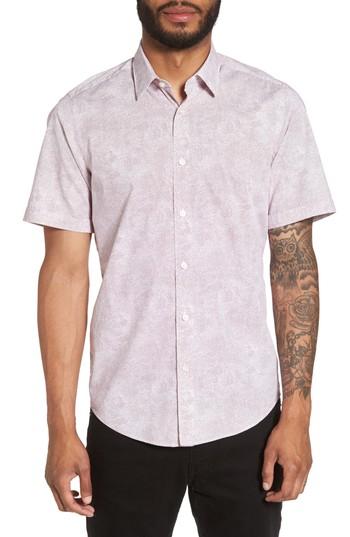 Men's Boss Luka Trim Fit Dot Print Sport Shirt