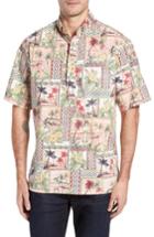 Men's Kahala Aloha Classic Fit Pullover Camp Shirt, Size - Red