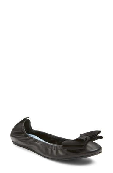 Women's Lanvin Bow Scrunch Ballerina Flat