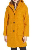 Women's Halogen Hooded Coat - Yellow