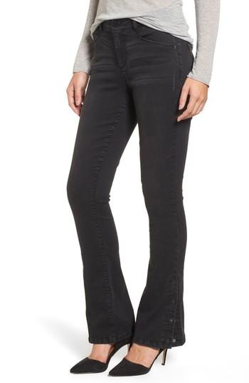 Women's Wit & Wisdom Snap Hem Itty Bitty Bootcut Jeans