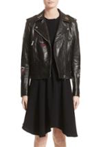 Women's Belstaff Mariner Marving-t Leather Moto Jacket Us / 40 It - Black