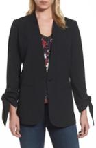 Women's Halogen Tie Sleeve Blazer - Black