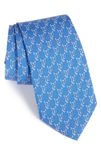 Men's Vineyard Vines Duke Blue Devils Silk Tie, Size - Blue
