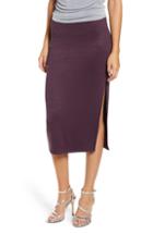 Women's Leith High Slit Marled Midi Skirt - Purple